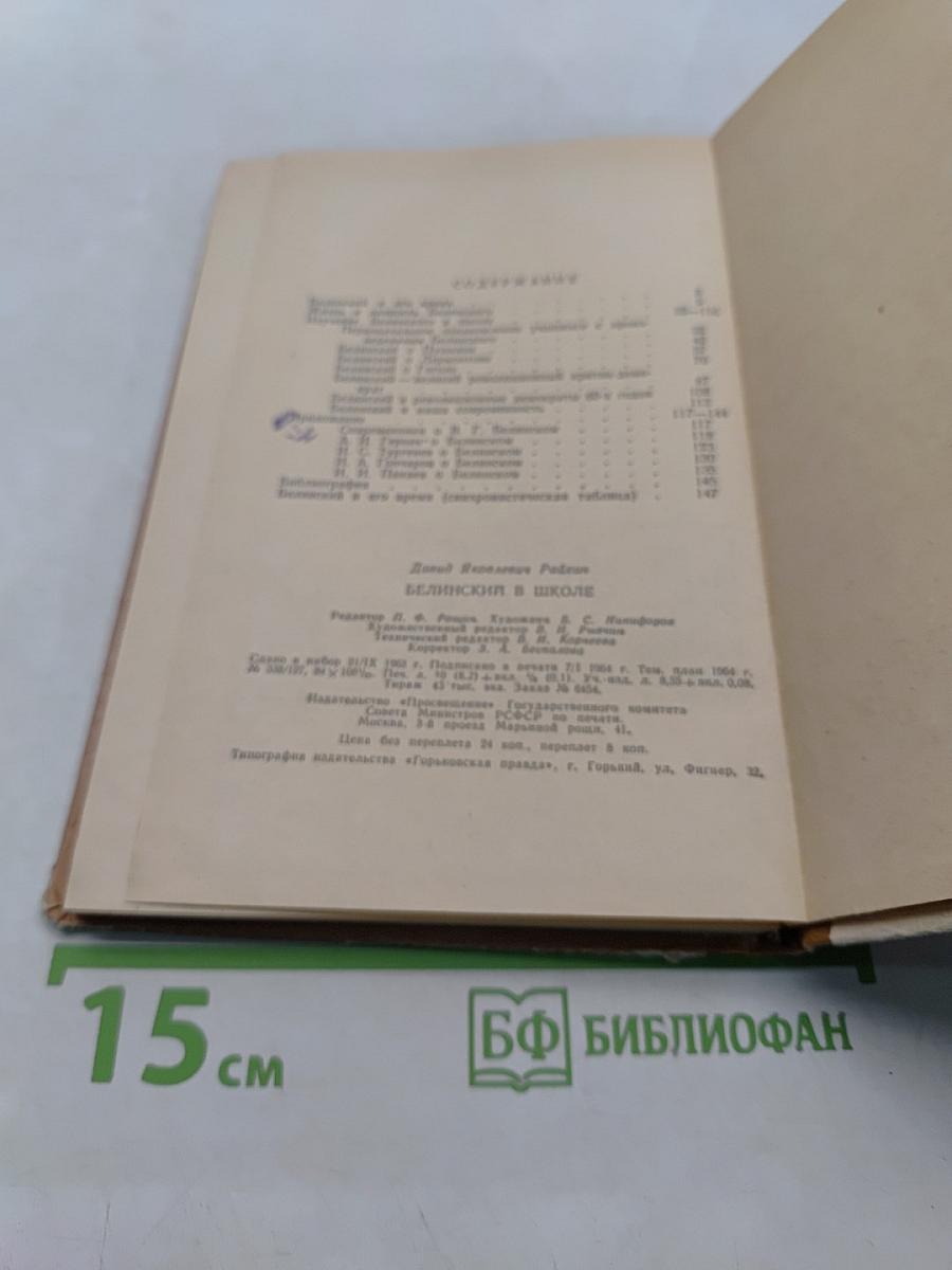 Белинский в школе