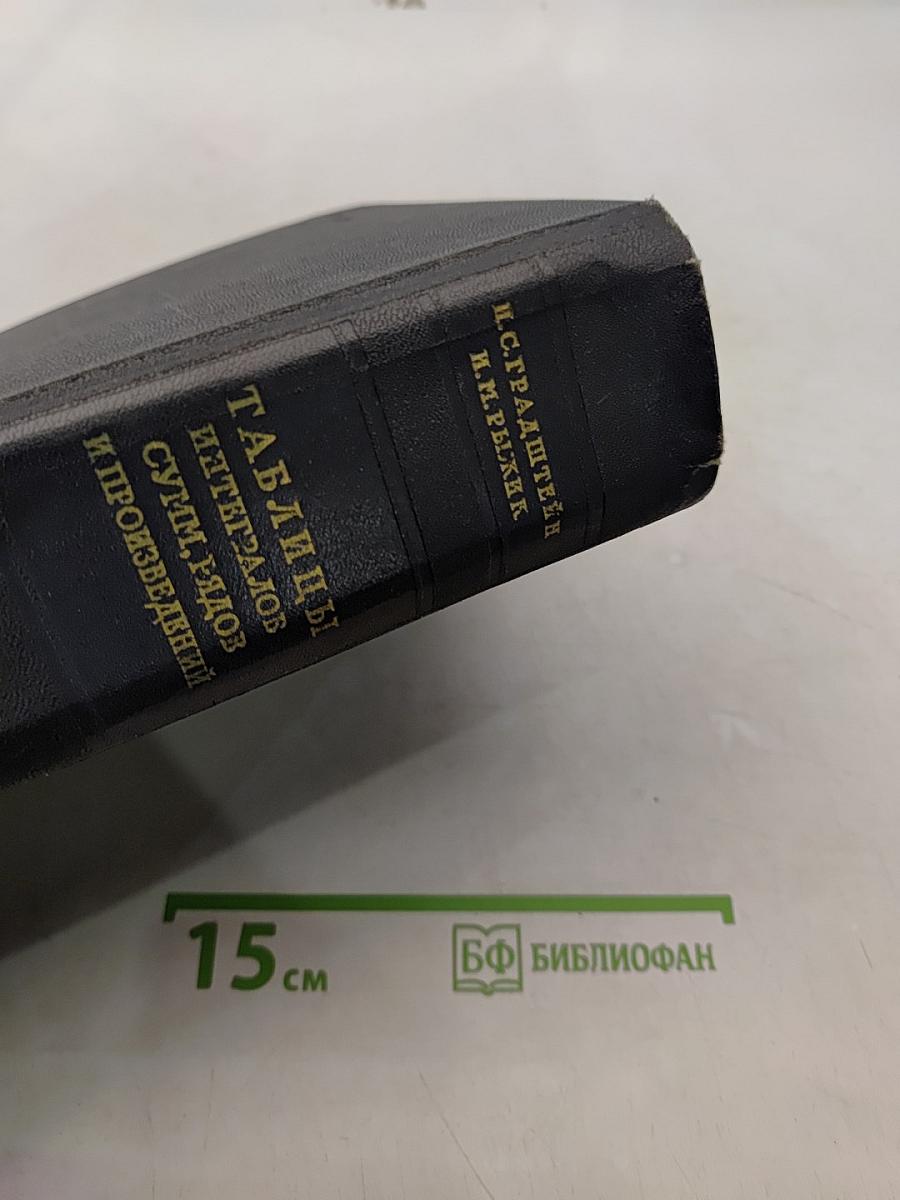 Таблицы интегралов, сумм рядов и произведений