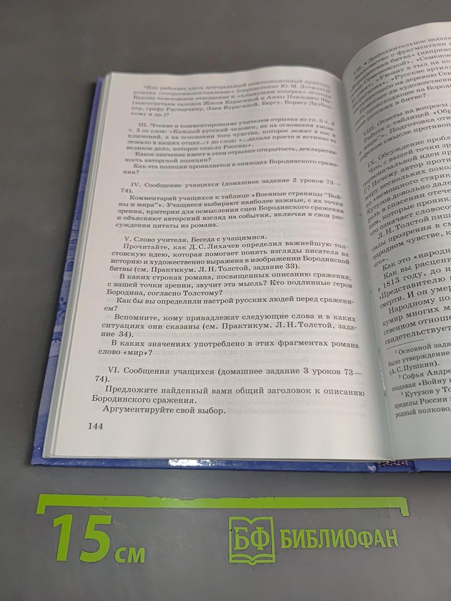Русская литература. В 10 классе. Книга для учителя