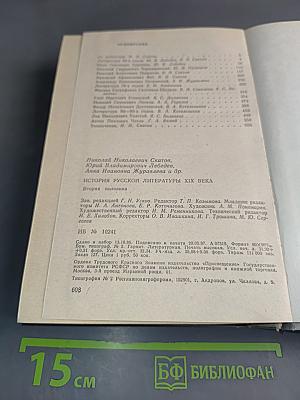 История русской литературы XIX века. Вторая половина