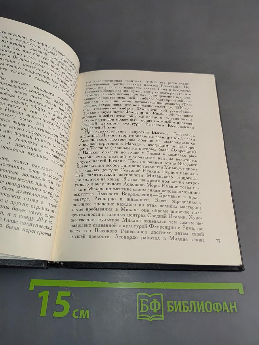 Искусство Италии. Средняя Италия в период высокого Возрождения