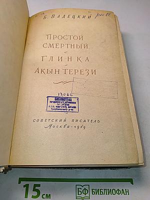 Простой смертный. Глинка. Акын Терези