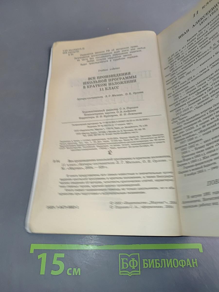 Все произведения школьной программы в кратком изложении. 11 класс