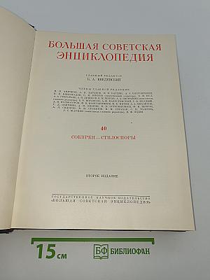 Большая Советская Энциклопедия. Том 40: Сокирки - Стилоспоры