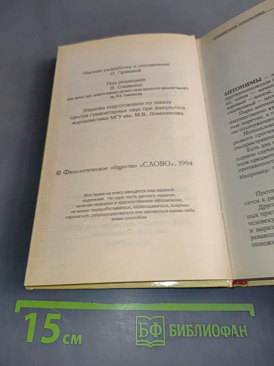 Русский язык. Справочник школьника