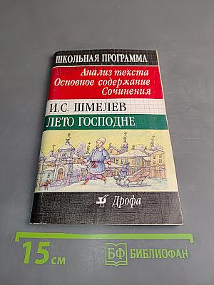 Лето Господне. Анализ текста. Основное содержание сочинений