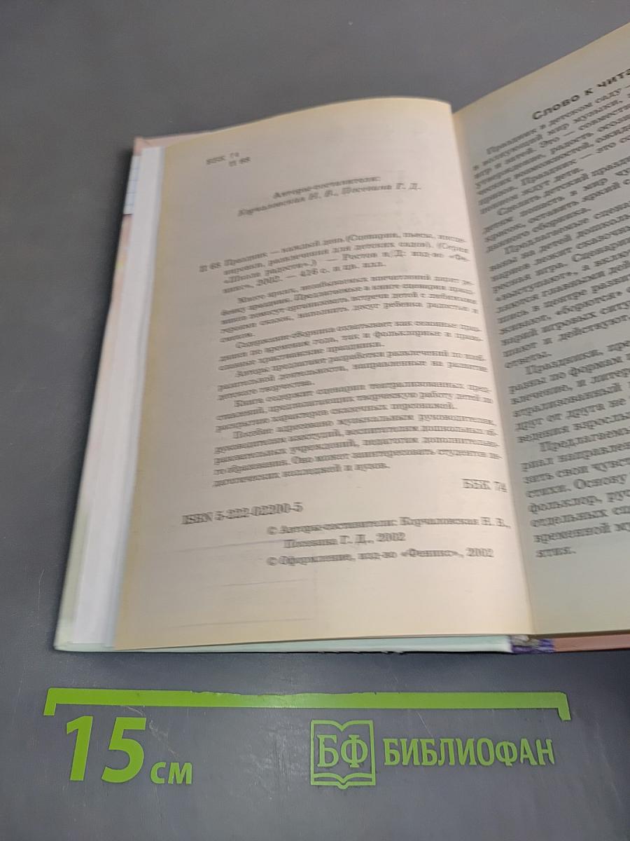 Праздник каждый день. Сценарии, пьесы, инсценировки, развлечения для детских садов
