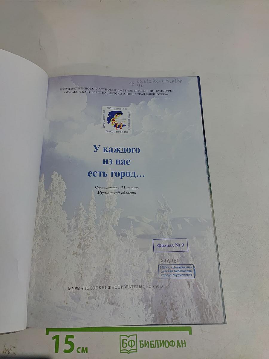 У каждого из нас есть город...