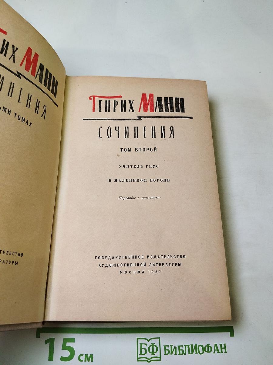 Сочинения. Том второй: Учитель Гнус. В маленьком городе