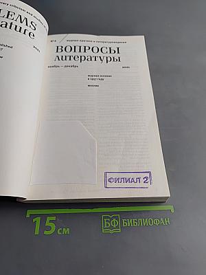 Вопросы литературы № 6