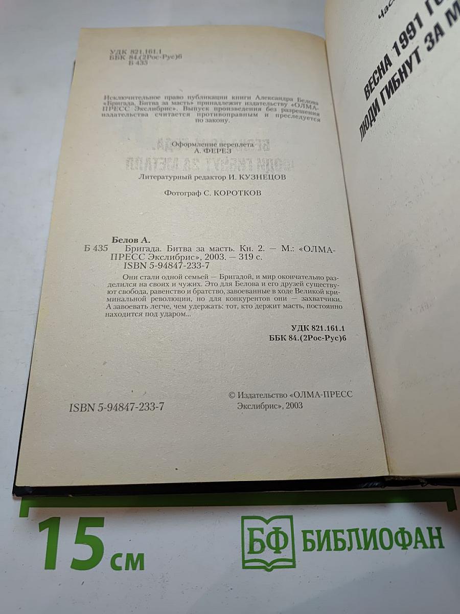 Бригада. Битва за масть. Книга 2