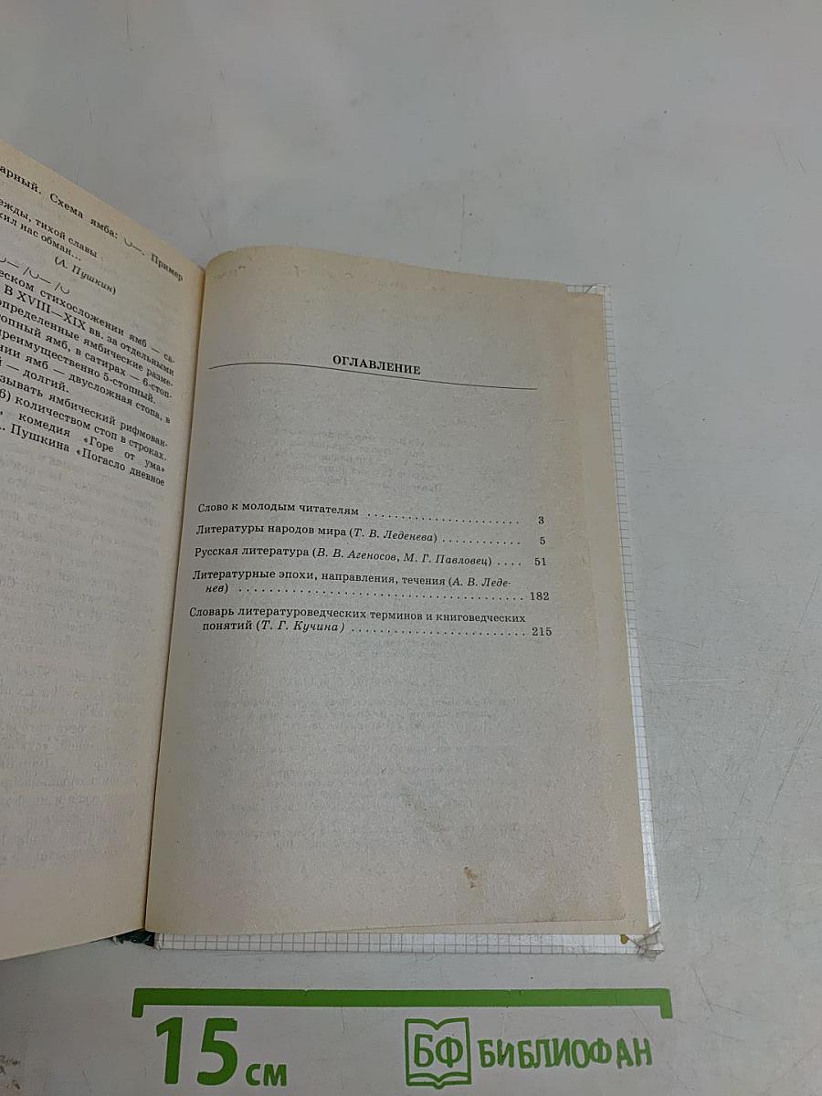 Справочник школьника. Литература