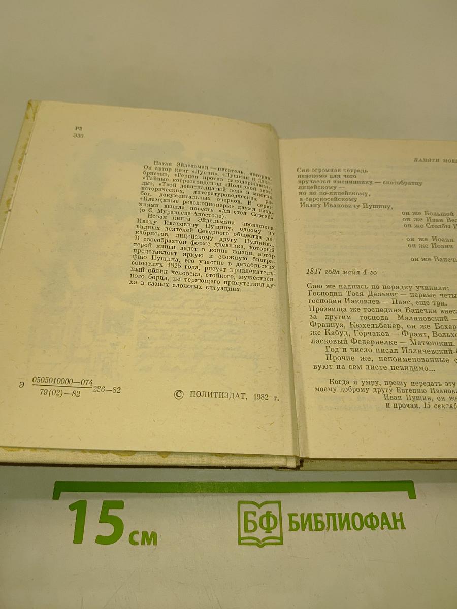 Большой жанно. Повесть об Иване Пущине