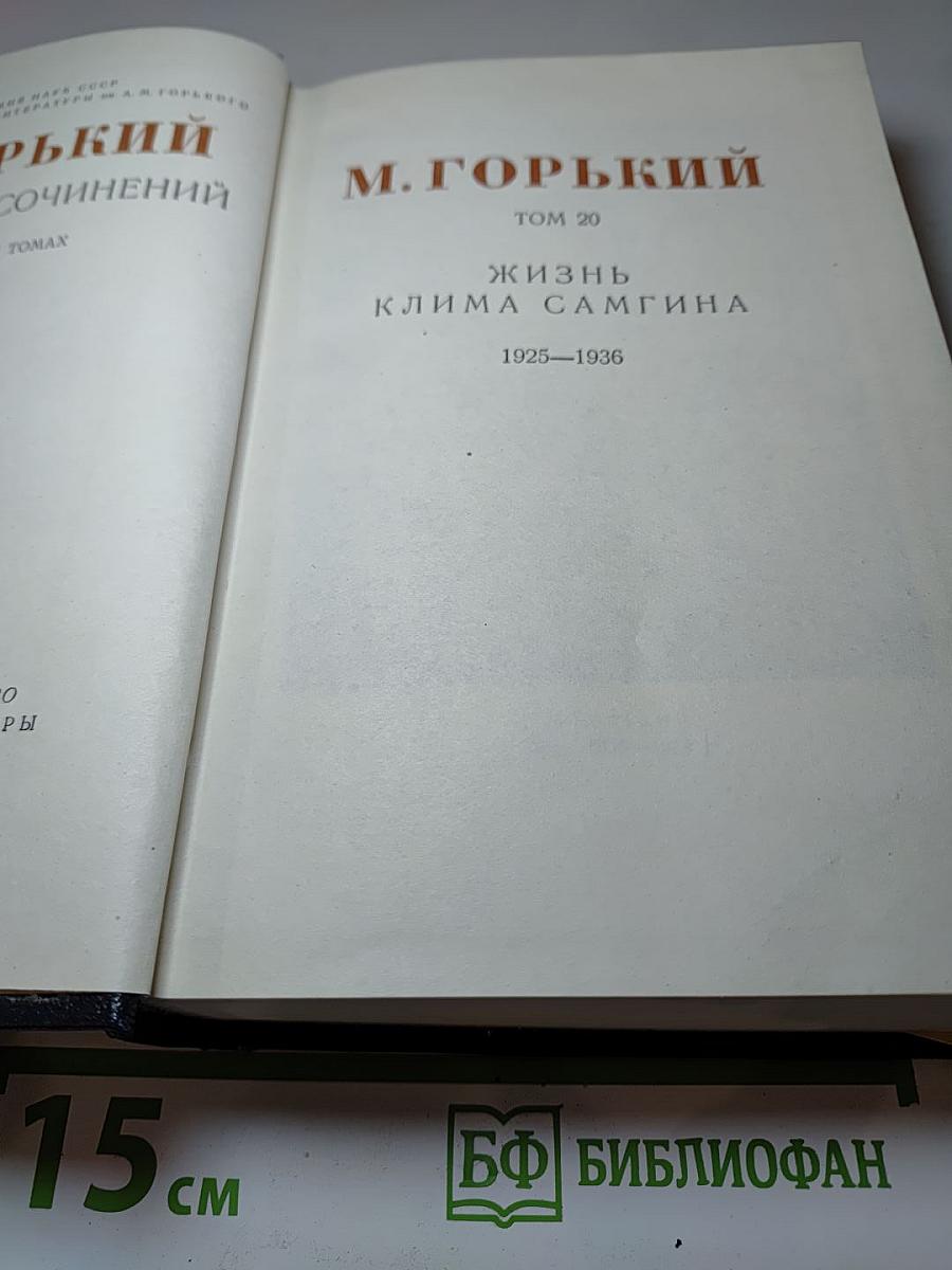 Жизнь Клима Самгина, Том 20