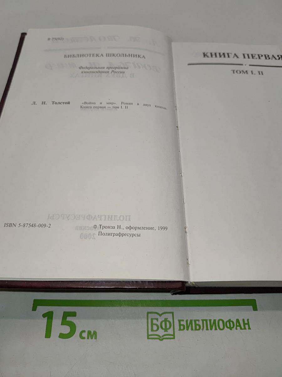 Война и мир в двух книгах. Книга первая