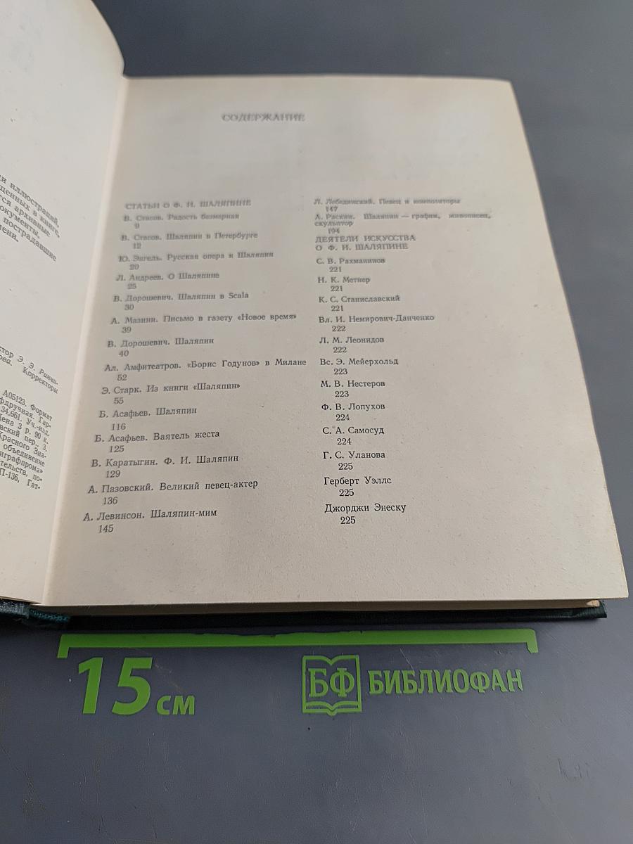 Федор Иванович Шаляпин. Том третий. Статьи и высказывания. Приложения