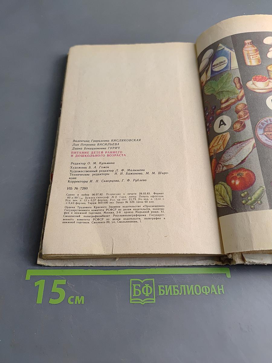 Питание детей раннего и дошкольного возраста