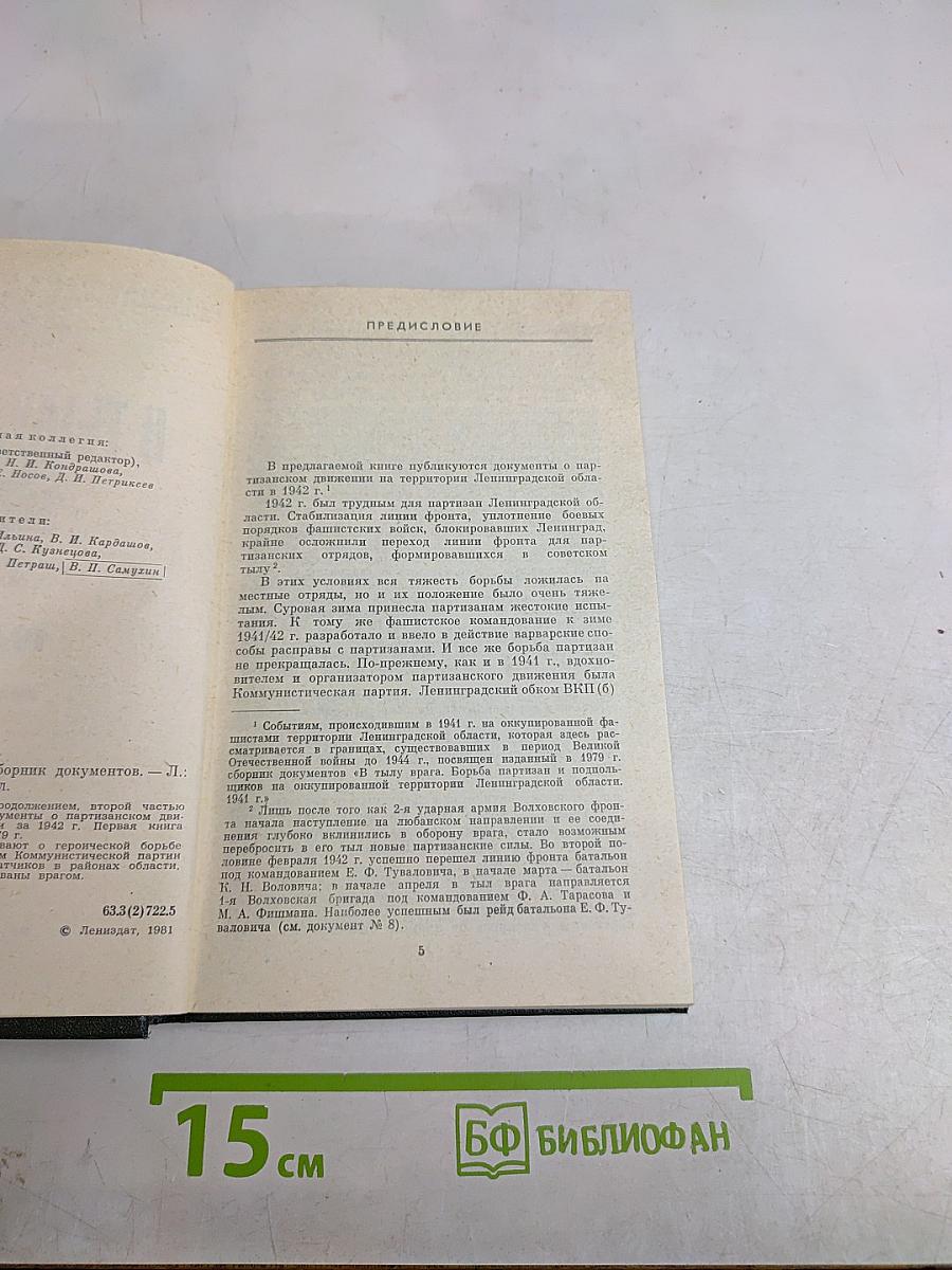 В тылу врага. 1942 г. Сборник документов