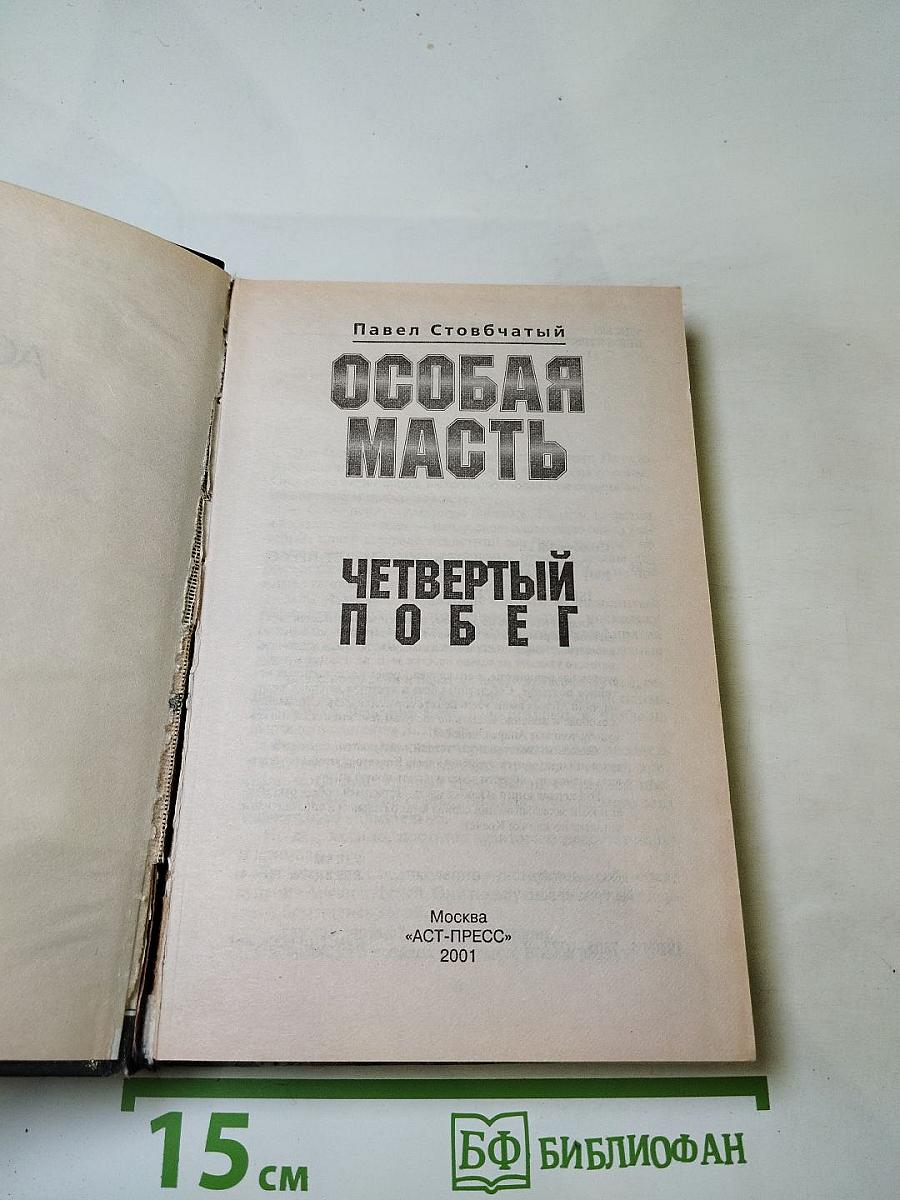 Особая масть. Четвертый побег