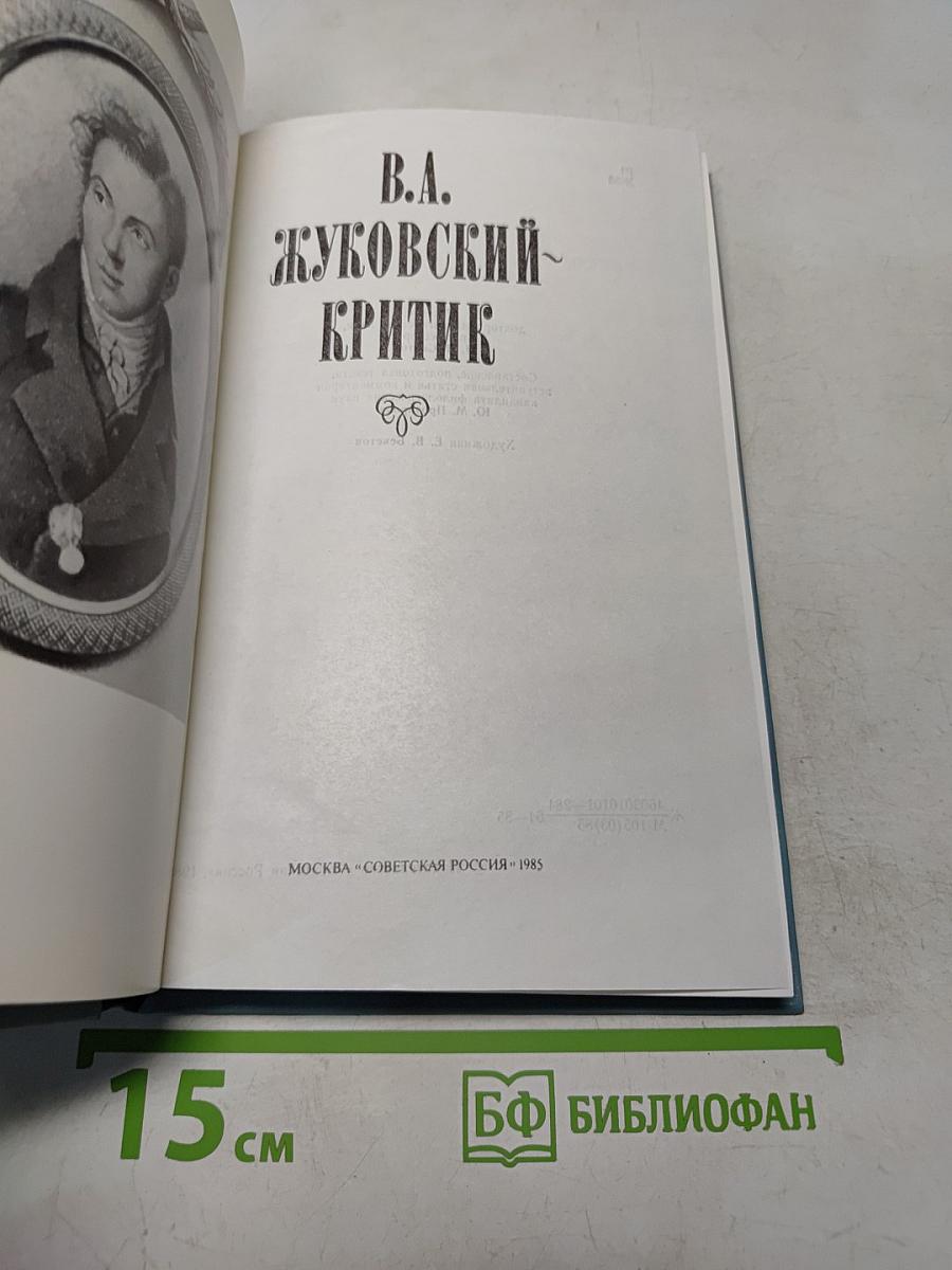 В.А. Жуковский - Критик