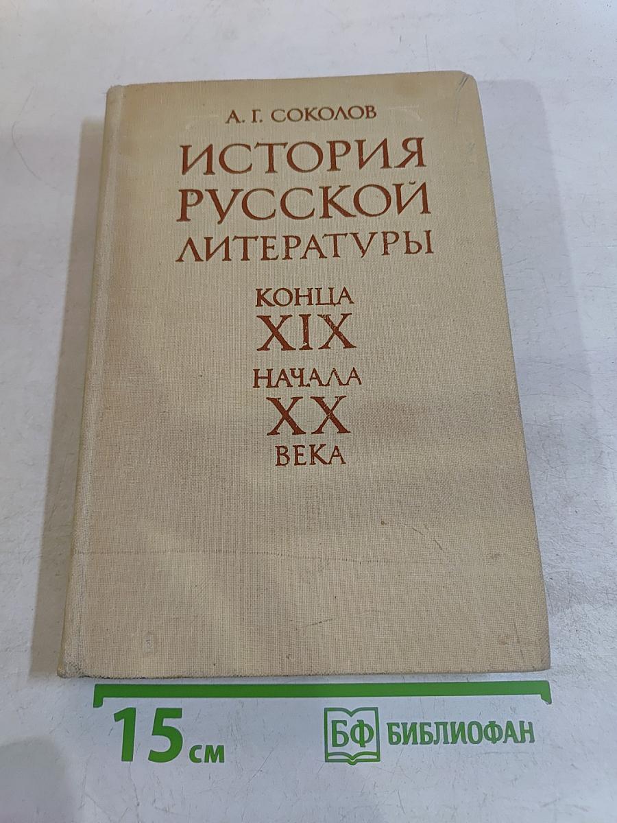 История русской литературы конца XIX - начала XX века