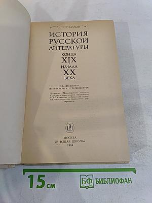 История русской литературы конца XIX - начала XX века