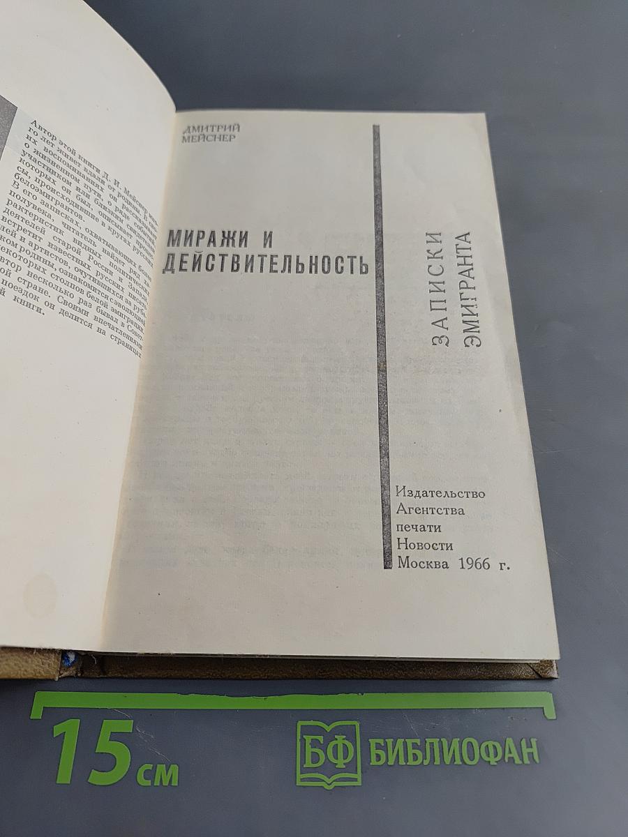 Миражи и действительность. Записки эмигранта