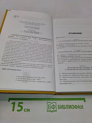 Институты миниэкономики знаний