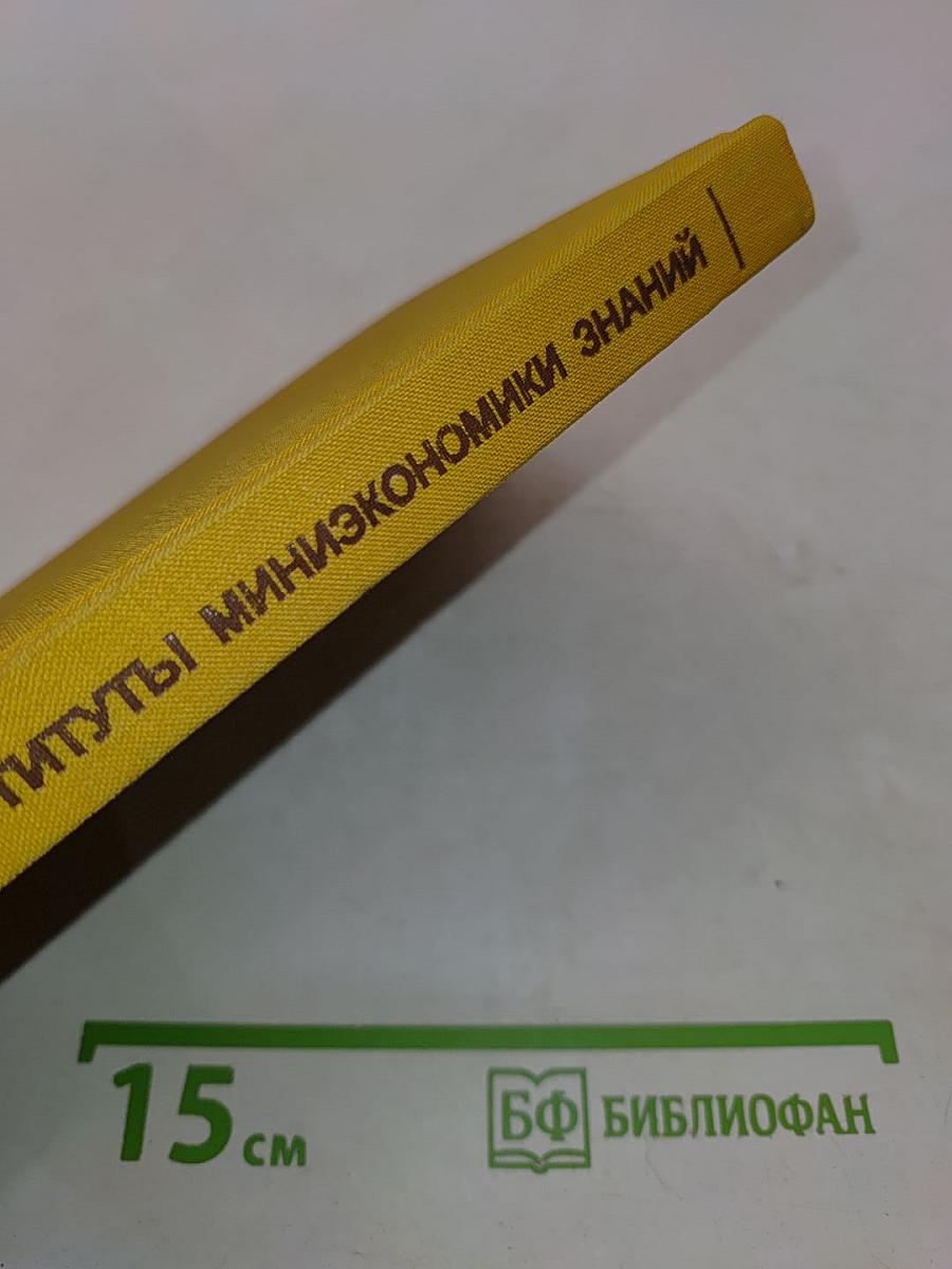 Институты миниэкономики знаний