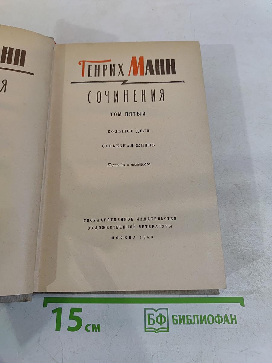 Собрание сочинений. Том пятый. Большое дело. Серьезная жизнь