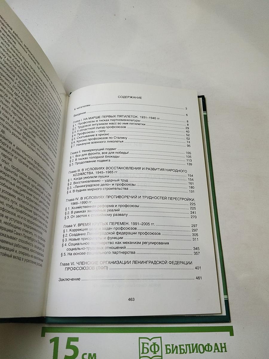 Профсоюзы Ленинграда – Санкт-Петербурга 1931-2005 гг. Книга вторая