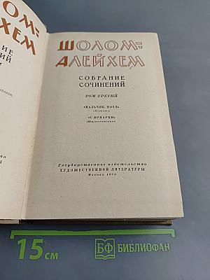 Собрание сочинений. Том третий. Мальчик Мотл. С ярмарки