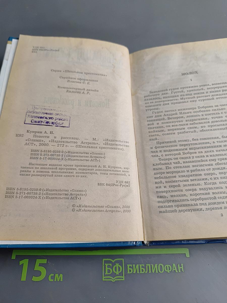 Повести и рассказы. Школьная хрестоматия