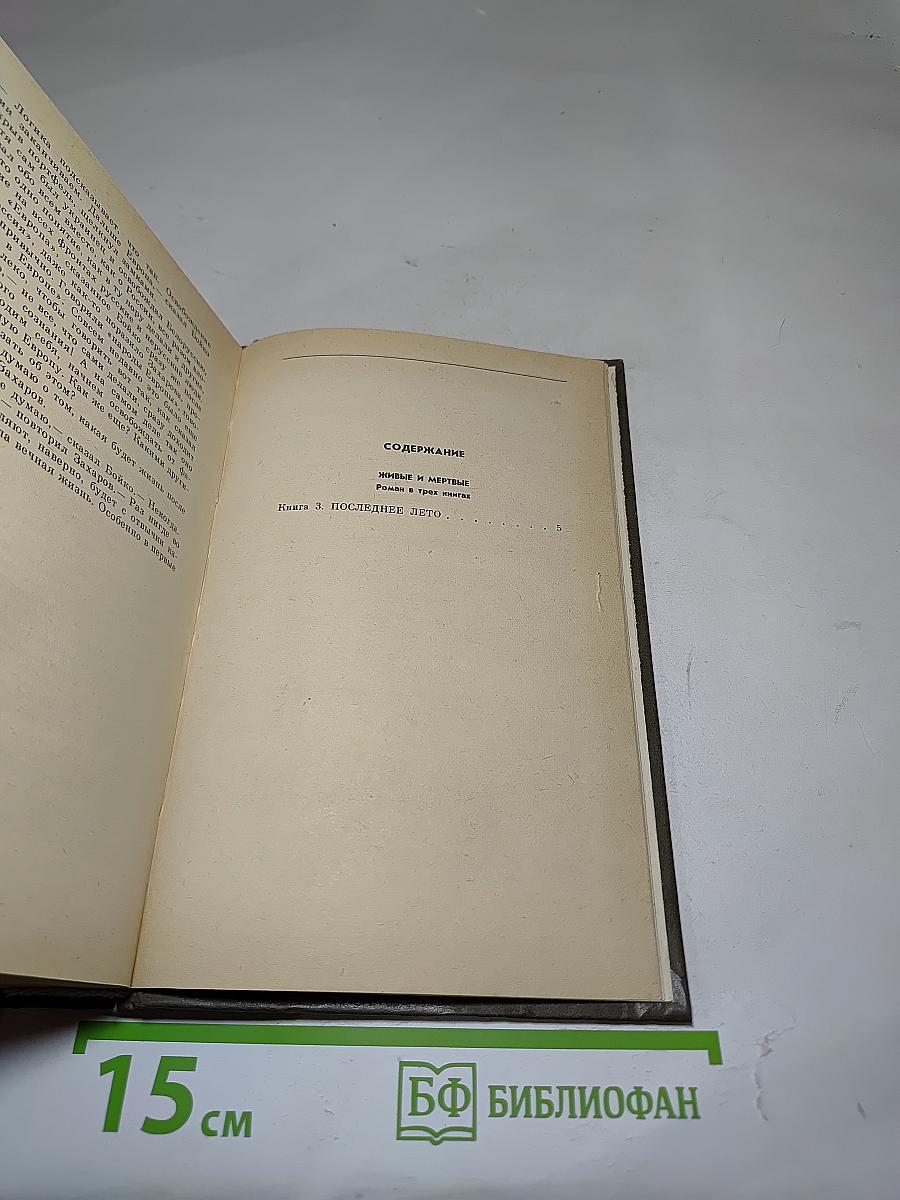Живые и мертвые. Книга третья. Последнее лето