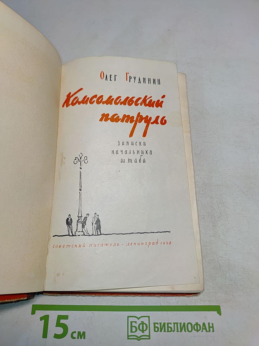 Комсомольский патруль. Записки начальника штаба