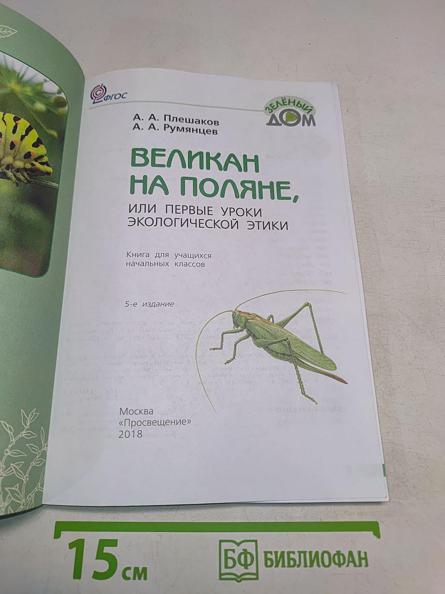 Великан на поляне, или первые уроки экологической этики. Книга для учащихся начальных классов. 5-е издание