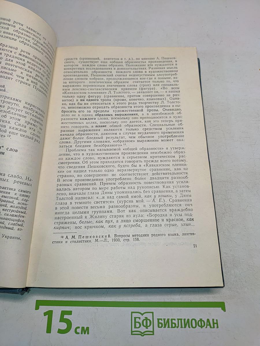 Стилистика художественной речи