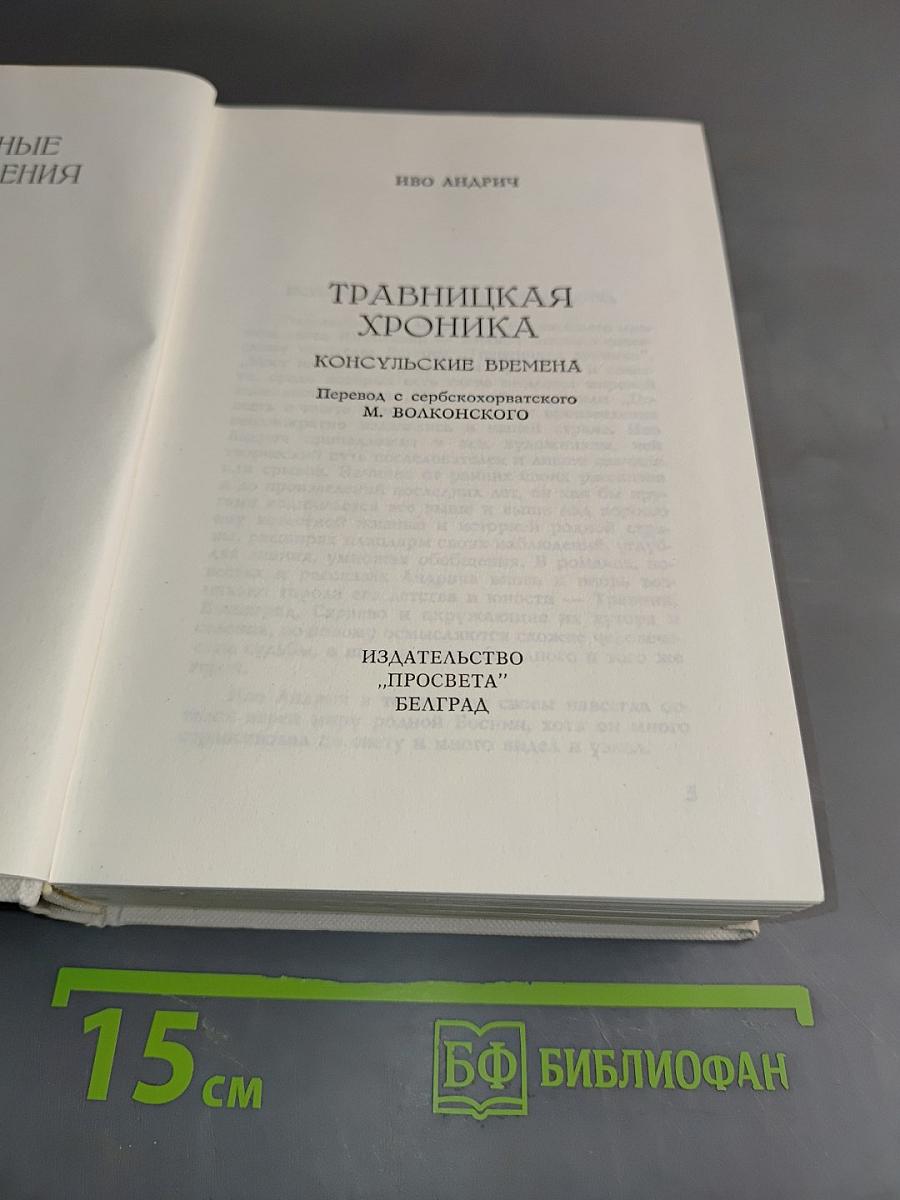 Травницкая хроника. Консульские времена