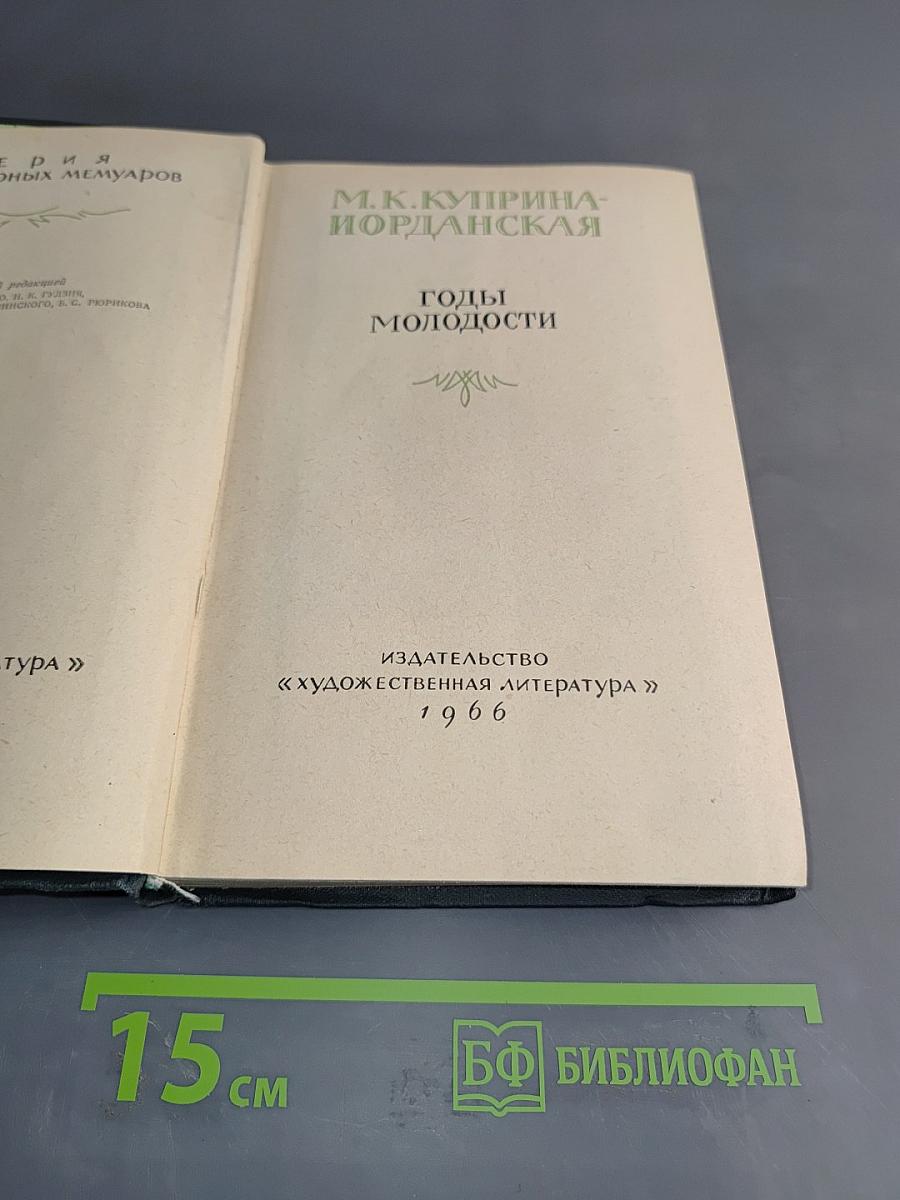 Годы молодости. Часть первая