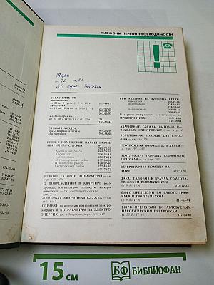 Список абонентов ЛГТС. Телефоны учреждений предприятий организаций 1988