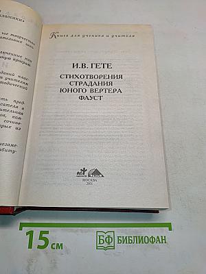 Стихотворения. Страдания юного Вертера. Фауст. Книга для ученика и учителя