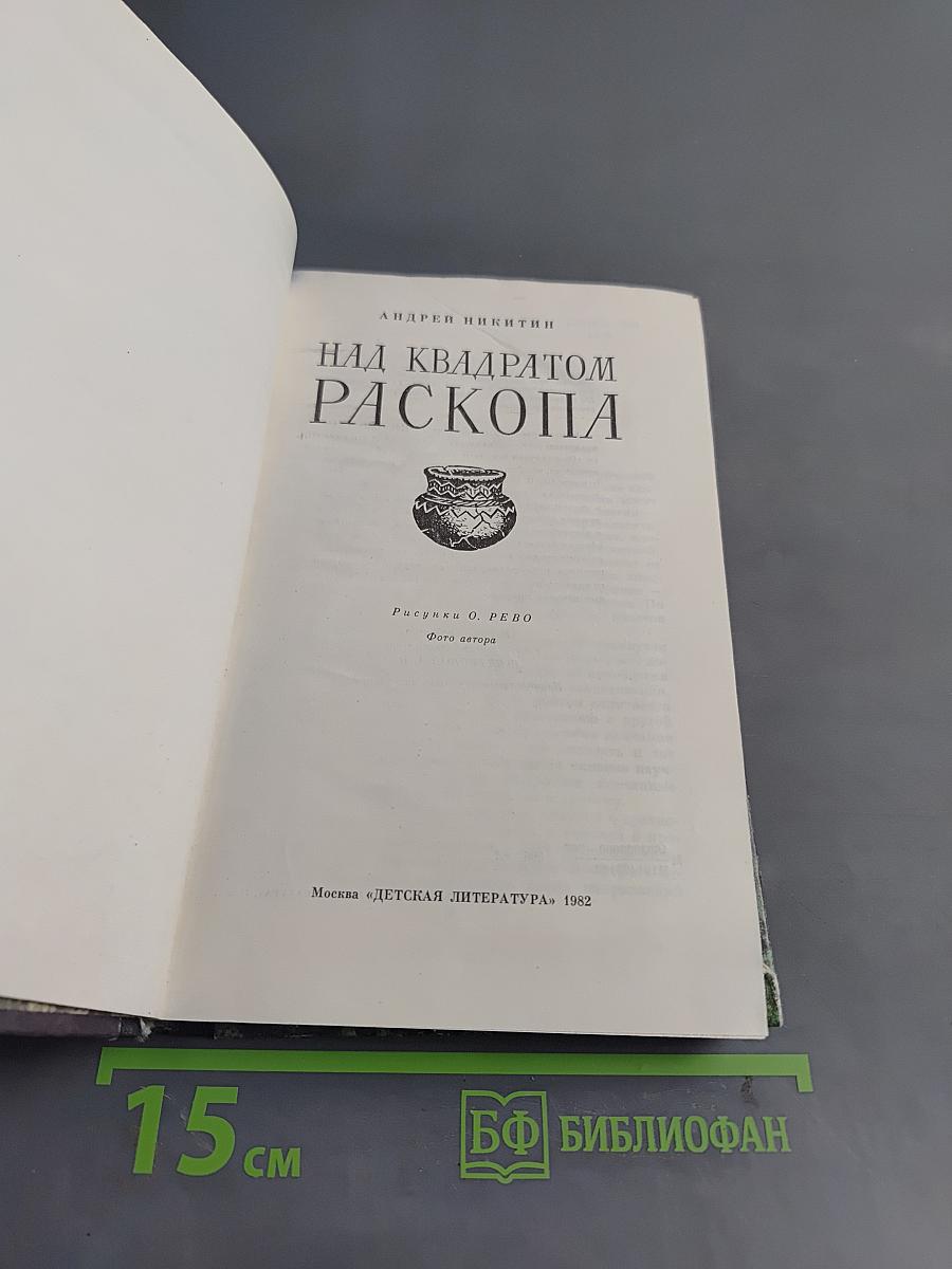 Над квадратом раскопа