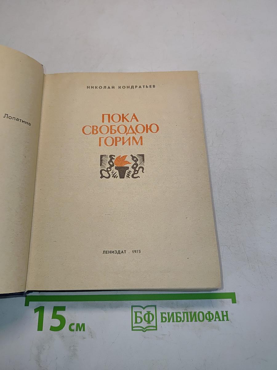 Пока свободою горим