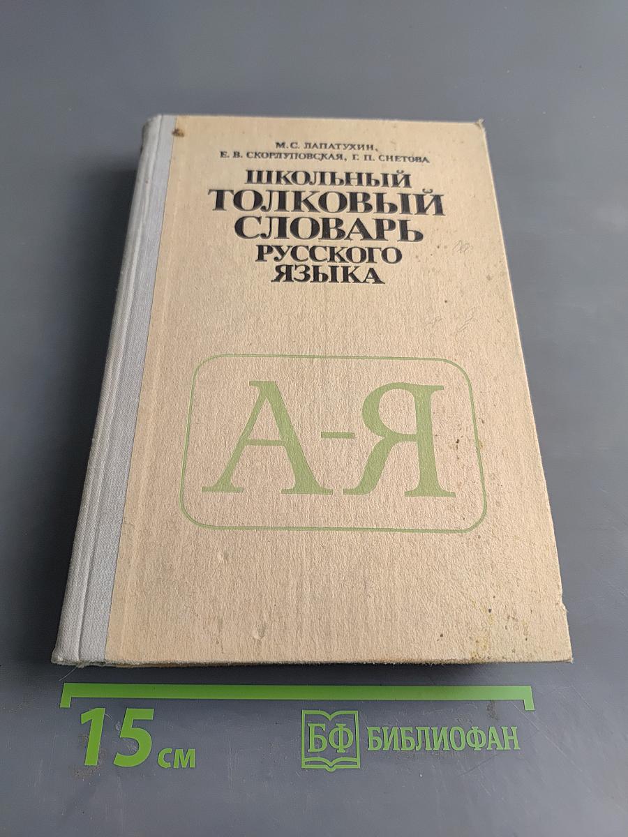 Школьный толковый словарь русского языка