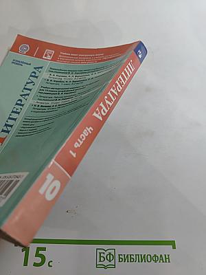 Литература 10 класс Углублённый уровень Часть 1