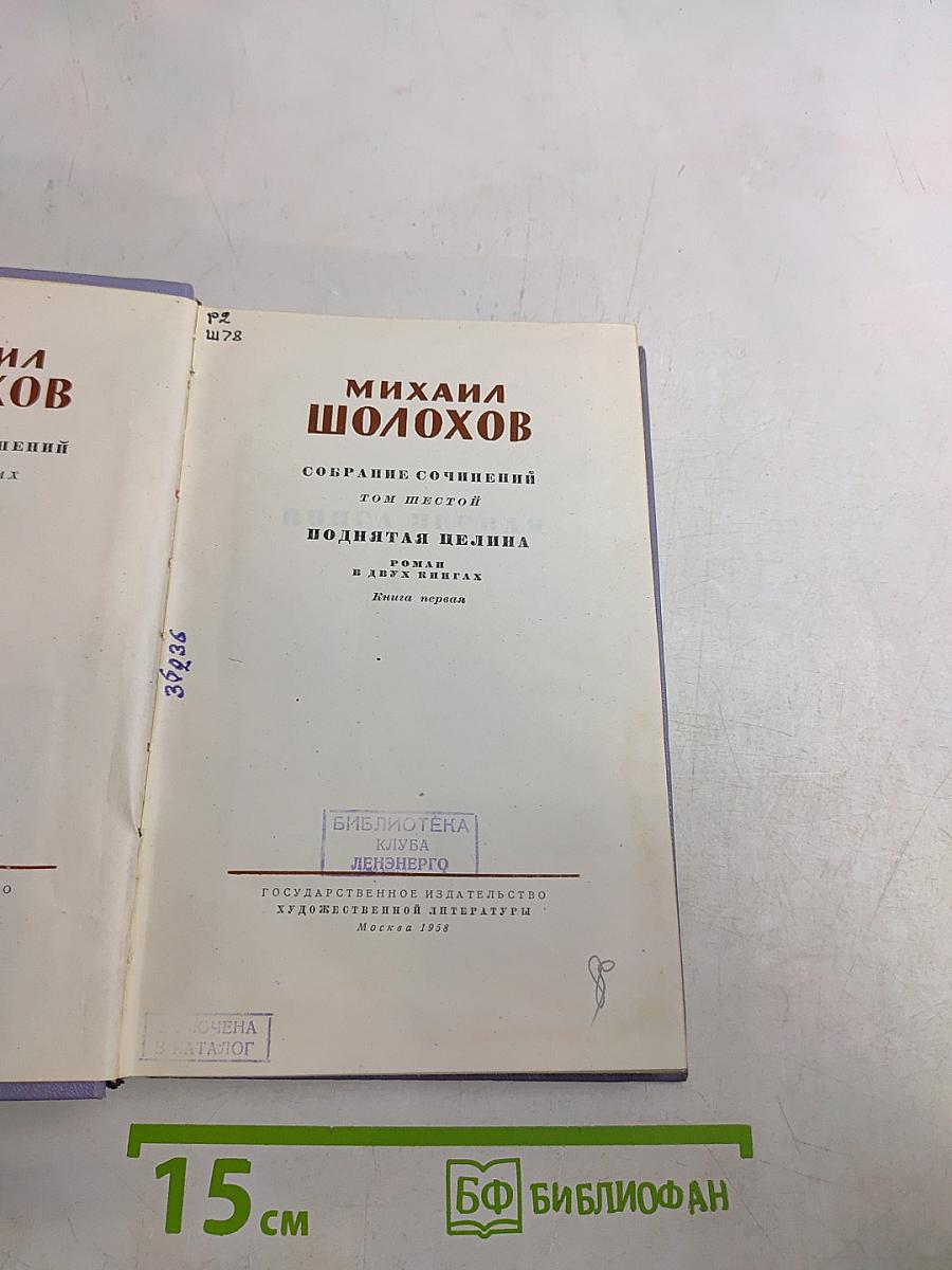 Поднятая целина. Том шестой. Книга первая