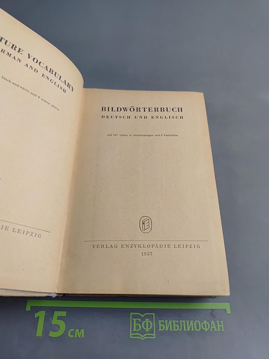 Bildwörterbuch Deutsch und Englisch