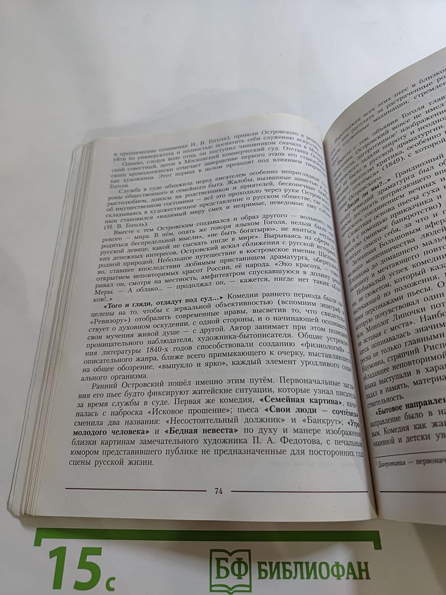 Литература, 10 класс, Часть 2, Углубленный уровень