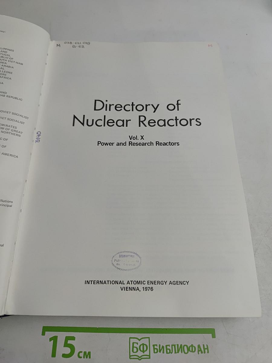 Directory of Nuclear Reactors, Vol. X: Power and Research Reactors