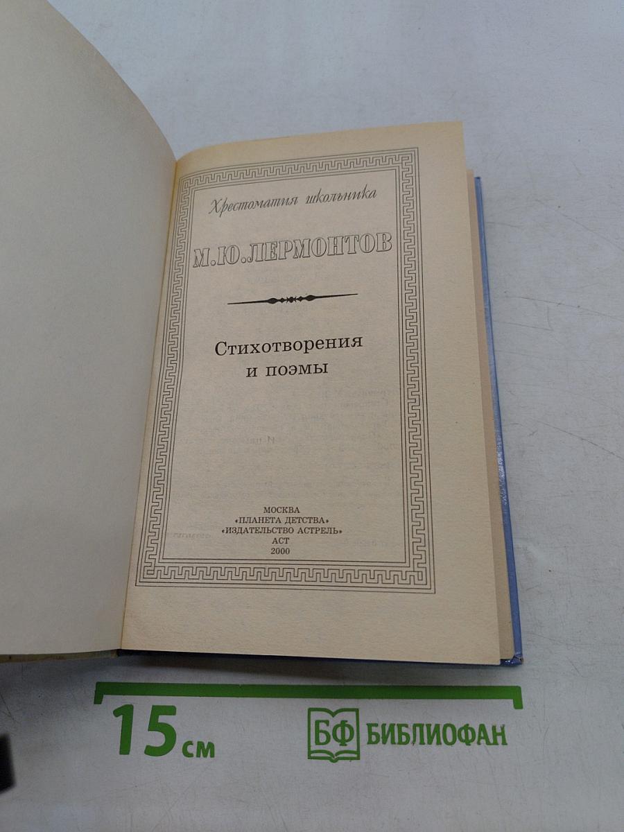 Хрестоматия школьника. Стихотворения и поэмы